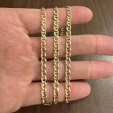 14k Yellow Gold 22.7g Solid 4.5mm Mariner Link Chain Necklace Italy 28"