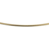 14k Yellow Gold 4.6g Solid Thin 1.5mm Round Snake Link Necklace Italy 18"