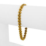 24k Pure Yellow Gold 14.5g Solid Heavy 5.5mm Panther Link Bracelet 7"