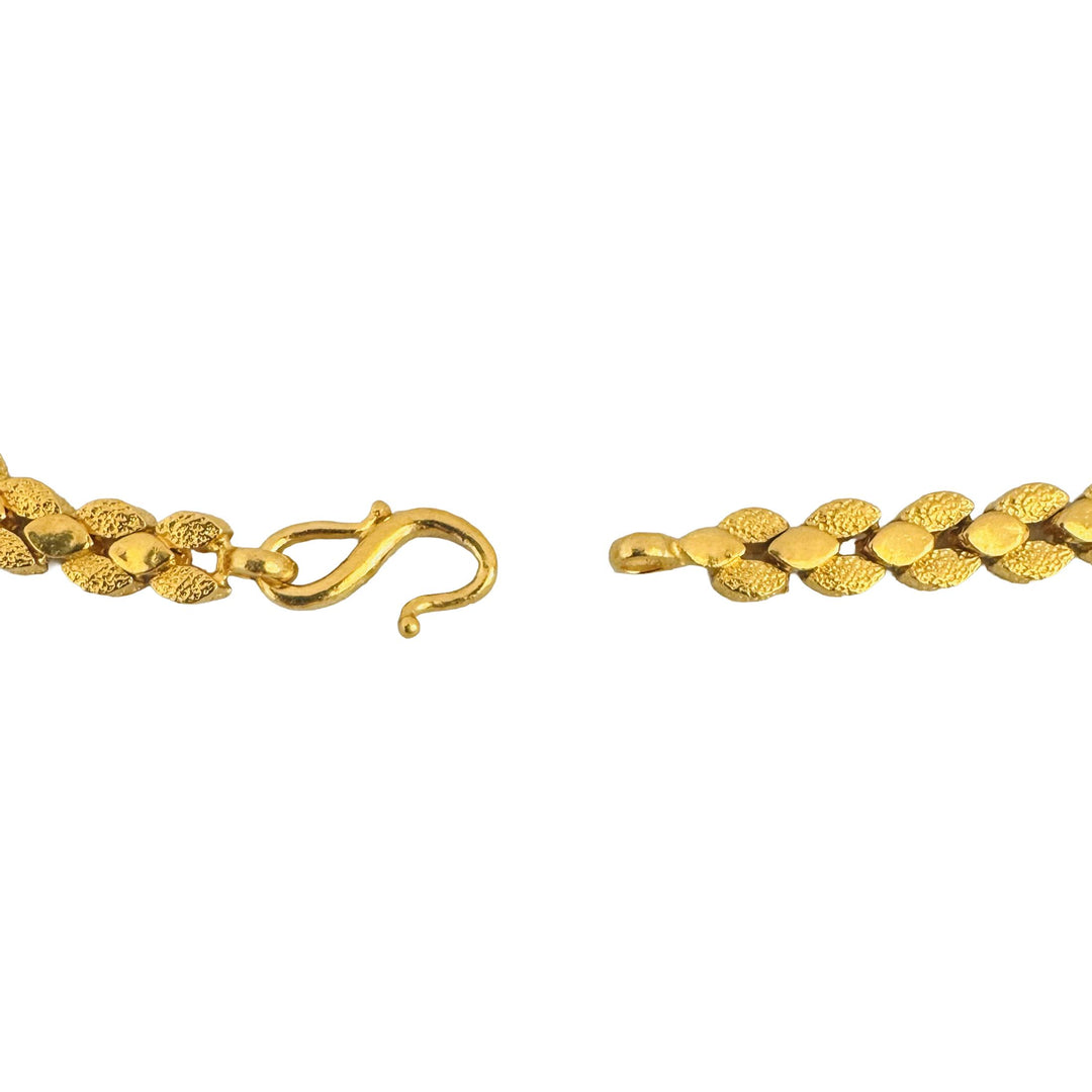 24k Pure Yellow Gold 14.5g Solid Heavy 5.5mm Panther Link Bracelet 7"