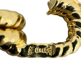18k Yellow Gold 23.7g Heavy Thick Double Oval Cable Link Bracelet Italy 7.75"