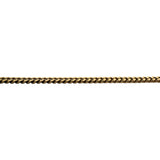 18k Yellow Gold 15.7g Solid Thin 2.5mm Cuban Curb Link Chain Necklace Italy 24"