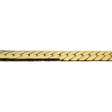 14k Yellow Gold 24g Solid Thick Herringbone Link Choker Necklace Italy 15"