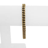14k Yellow Gold 28.4g Solid Vintage 6mm Ladies Curb Link Bracelet 7"