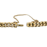 14k Yellow Gold 28.4g Solid Vintage 6mm Ladies Curb Link Bracelet 7"