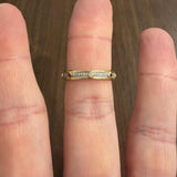 David Yurman 18k Yellow Gold Ruby & Diamond Modern Renaissance Band Ring Size 9