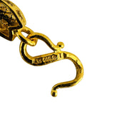 24k Pure Yellow Gold 8.9g Solid Diamond Cut Fancy Heart Link Bracelet 6.5"