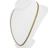 18k Yellow Gold 27.8g Solid Diamond Cut 4.5mm Curb Link Chain Necklace 23.5"