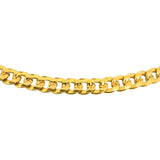 18k Yellow Gold 27.8g Solid Diamond Cut 4.5mm Curb Link Chain Necklace 23.5"