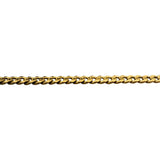 18k Yellow Gold 27.8g Solid Diamond Cut 4.5mm Curb Link Chain Necklace 23.5"