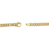 18k Yellow Gold 27.8g Solid Diamond Cut 4.5mm Curb Link Chain Necklace 23.5"