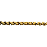 18k Yellow Gold 15.4g Ladies Vintage 7mm Fancy Link Bracelet Italy 7.5"