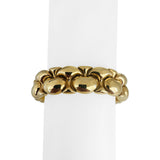 14k Yellow Gold 43.7g Polished Thick 16mm Puffed Fancy Link Bracelet Italy 7.5"