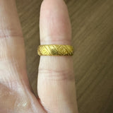 24k Pure Yellow Gold 7.5g Solid Heavy 5.5mm Band Ring Size 4.5