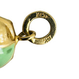 14k Yellow Gold and Enamel 3.6g Light Hollow Ladybug Link Bracelet 7"