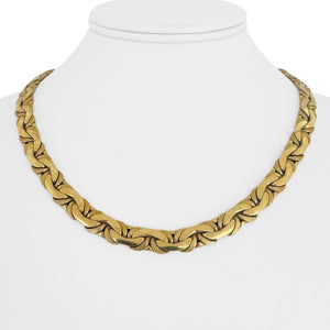 14k Yellow Gold 32g Thick Ladies 7.5mm Flattened Cub Link Necklace Italy 18"