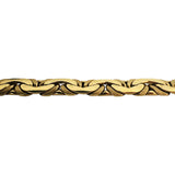 14k Yellow Gold 32g Thick Ladies 7.5mm Flattened Cub Link Necklace Italy 18"