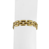 14k Yellow Gold 19.7g Ladies Polished 11mm Panther Link Bracelet 7.25"