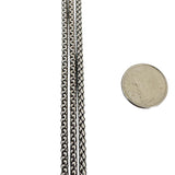 14k Yellow and White Gold 11.9g UnoaErre Three Strand Popcorn Bracelet Italy 7"