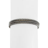 14k Yellow and White Gold 11.9g UnoaErre Three Strand Popcorn Bracelet Italy 7"