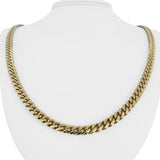 10k Yellow Gold 61g Solid Heavy 6mm Cuban Link Chain Necklace 24"