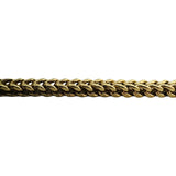 10k Yellow Gold 21.7g Semi Solid 5mm Squared Franco Link Chain Necklace 21.5"