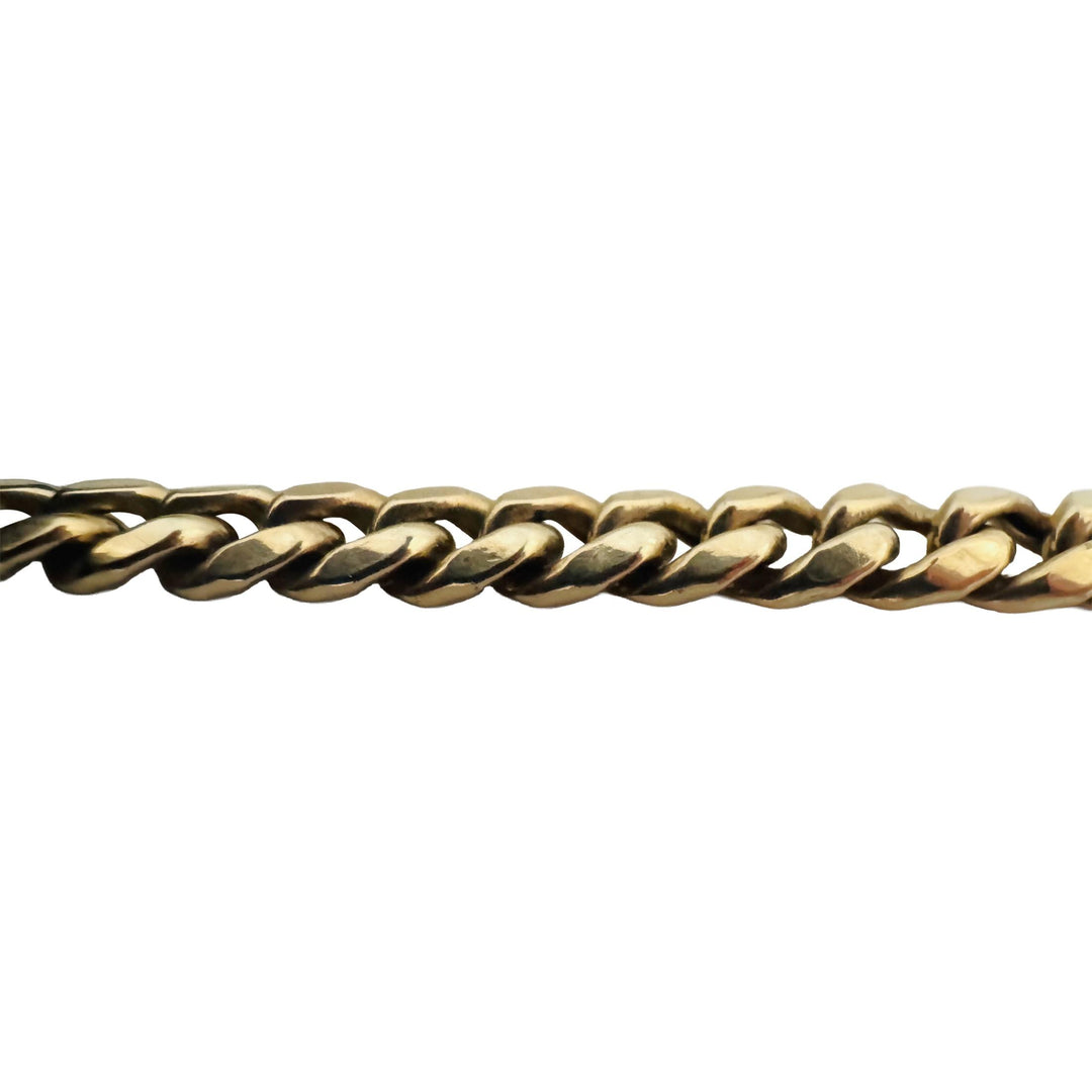 10k Yellow Gold 30g Semi Solid 6.5mm Cuban Link Chain Necklace 27"