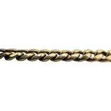 10k Yellow Gold 30g Semi Solid 6.5mm Cuban Link Chain Necklace 27"