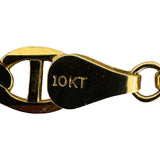 10k Yellow Gold 12.4g Solid Flat 5.5mm Mariner Link Chain Necklace 18"