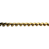 14k Yellow Gold 13.3g Ladies Polished 7mm San Marco Link Bracelet Italy 7.25"