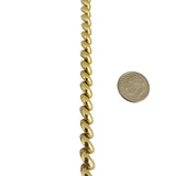 14k Yellow Gold 13.3g Ladies Polished 7mm San Marco Link Bracelet Italy 7.25"