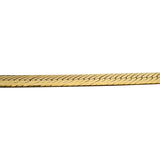 14k Yellow Gold 22g Solid Thick 6mm Herringbone Link Necklace Italy 18"