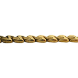 14k Yellow Gold 15.4g Ladies 8.5mm Fancy Link Bracelet Italy 7"