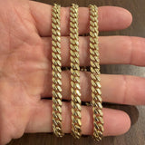 10k Yellow Gold 61g Solid Heavy 6mm Cuban Link Chain Necklace 24"