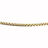 14k Yellow Gold 7.2g Solid Thin 2mm Flattened Box Link Necklace  Italy 15"