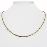14k Yellow Gold 12.9g Solid Heavy 2mm Box Link Chain Necklace Italy 20"