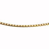14k Yellow Gold 12.9g Solid Heavy 2mm Box Link Chain Necklace Italy 20"