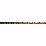 14k Yellow Gold 12.9g Solid Heavy 2mm Box Link Chain Necklace Italy 20"
