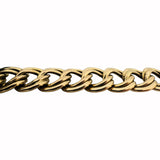 14k Yellow Gold 18.6g Vintage Polished 14mm Double Curb Link Bracelet 8"