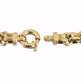 14k Yellow Gold 24g Ladies Vintage 11.5mm Fancy Link Bracelet Italy 7.5"