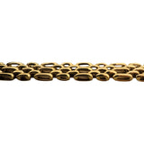 18k Yellow Gold 14.6g Ladies Polished 9mm Fancy Panther Link Bracelet 7.5"