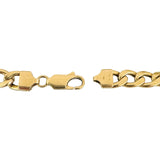 18k Yellow Gold 17g Semi Solid Vintage 8mm Curb Link Bracelet Italy 7.5"