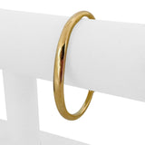 18k Yellow Gold 28.8g Solid Heavy 6mm Graduated Cuff Bracelet 6.5"