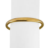 18k Yellow Gold 28.8g Solid Heavy 6mm Graduated Cuff Bracelet 6.5"