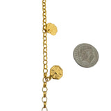 22k Yellow Gold 4.7g Hollow Light Cable Link Charm Bracelet 6.5"