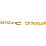 22k Yellow Gold 6.3g Hollow Light Cable Link Charm Bracelet 6"