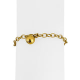 22k Yellow Gold 6.3g Hollow Light Cable Link Charm Bracelet 6"