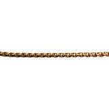 19k Portuguese Yellow Gold 9.7g Thin 2.5mm Double Curb Link Chain Necklace 19"