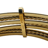 Set of Seven 14k Yellow Gold 11.8g Hollow Connected Bangle Bracelets 8"