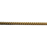14k Yellow Gold 20g Solid 2.5mm Squared Franco Link Chain Necklace Italy 20"